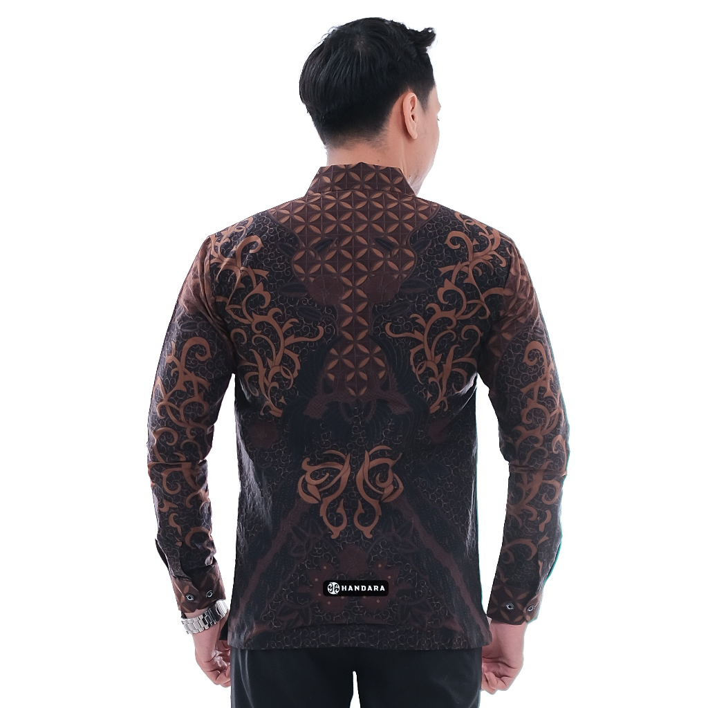 Handara Batik Pria Sidharta Hitam HB-396