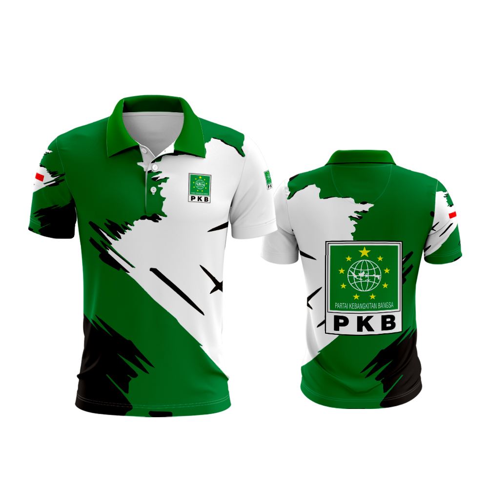 Jual Baju Partai PKB Pemilu 2024 Pakaian Kaos Polo Kemeja Printing