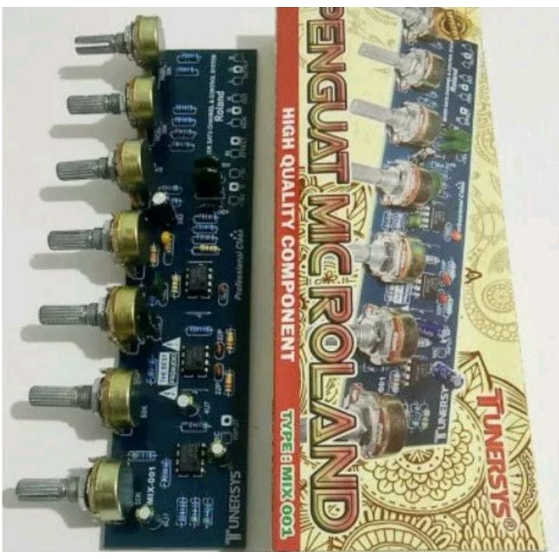 penguat mic 7 potensio Roland Ts