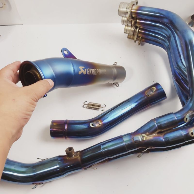 Knalpot Racing Impor import Akrapovic megaphone Fullsystem ZX25R dan Zx25RR