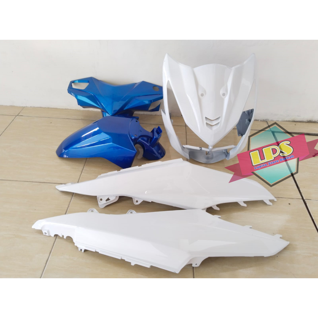 Body Halus Beat FI Stater Kasar Th. 2013-2015 Warna Biru Putih Termurah