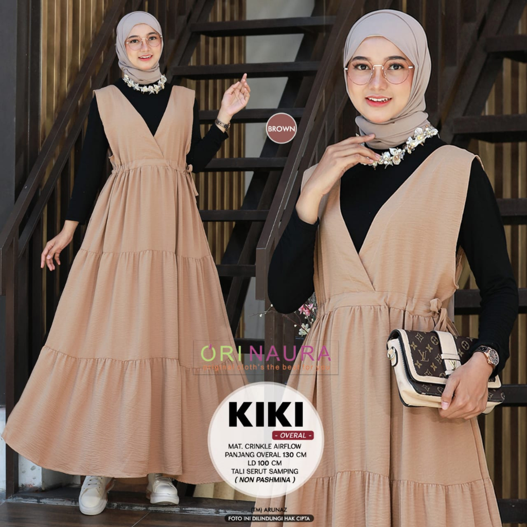 Kiki Overal Mat Crincle Airflow Premium Original Produk By Orinaura