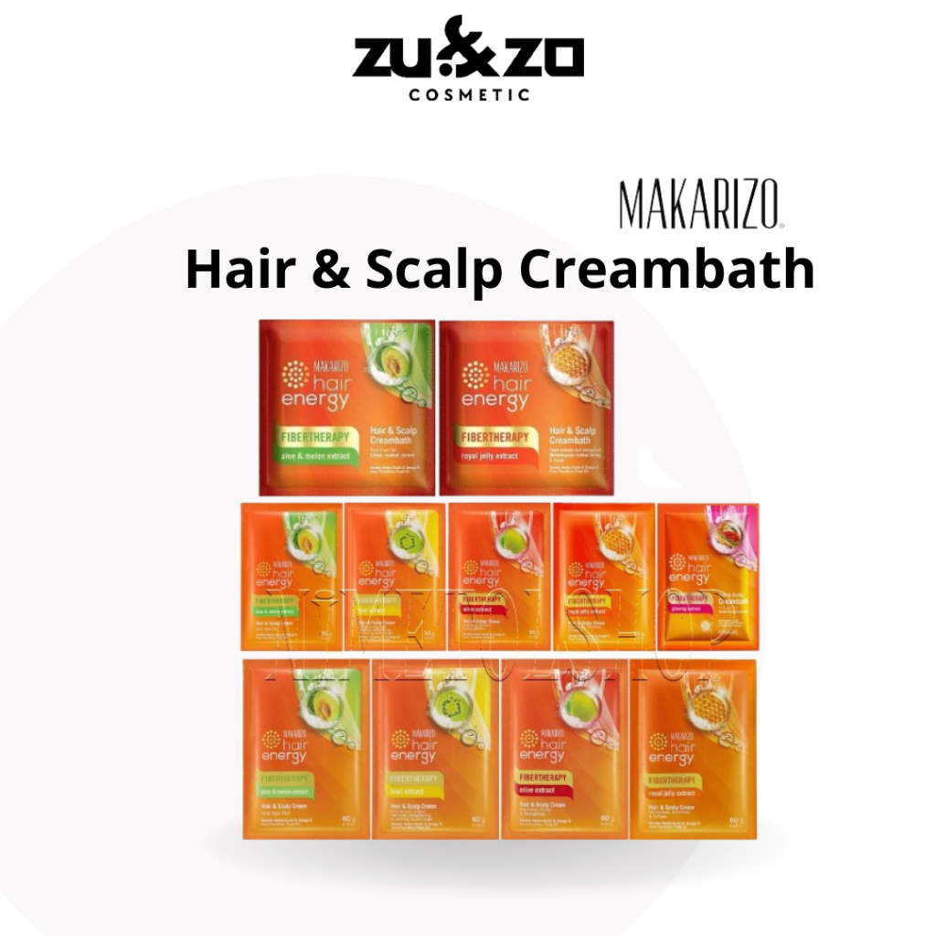 MAKARIZO HAIR ENERGY CREAMBATH SACHET 15 30 60 ML | FIBERTHERAPY
