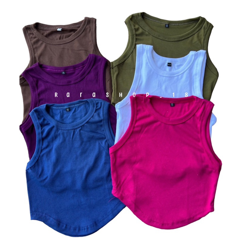 Tanktop merly oval rib polos