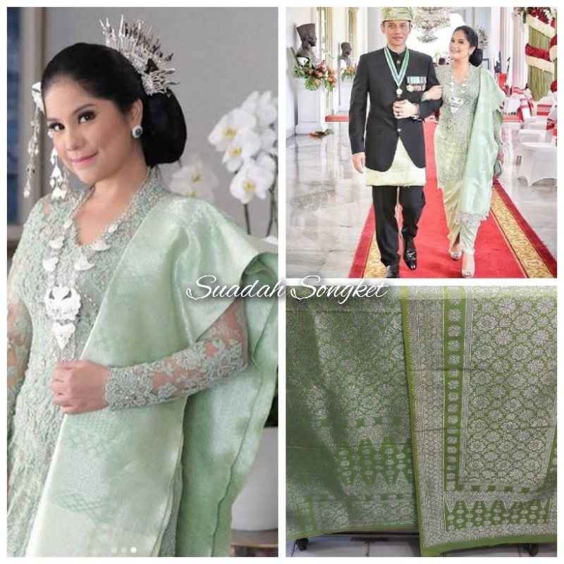 SONGKET PALEMBANG MOTIF LEPUS HALUS GEBENG ORIGINAL