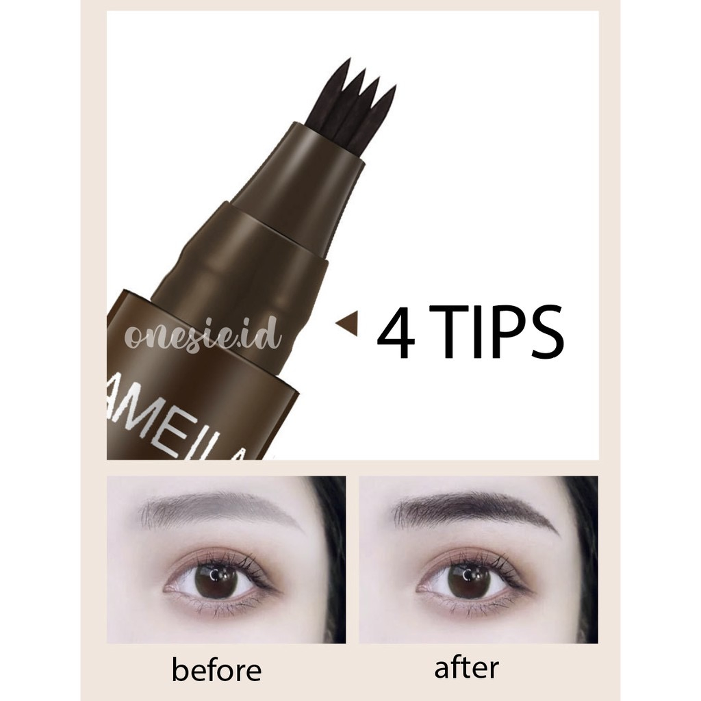 Lameila Eyebrow Waterproof Natural Eyebrow Pen Four claw Eye Brow Tint Fork Tip Long Lasting 784