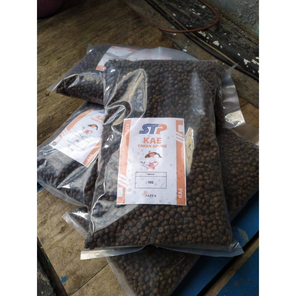Pakan Ikan Koi KAE protein 50%-52% Repack 1kg Size M