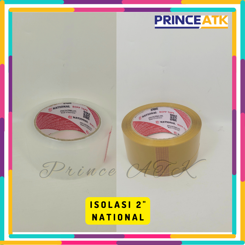 

LAKBAN NATIONAL / ISOLASI OPP BENING COKLAT 2 INCH MURAH