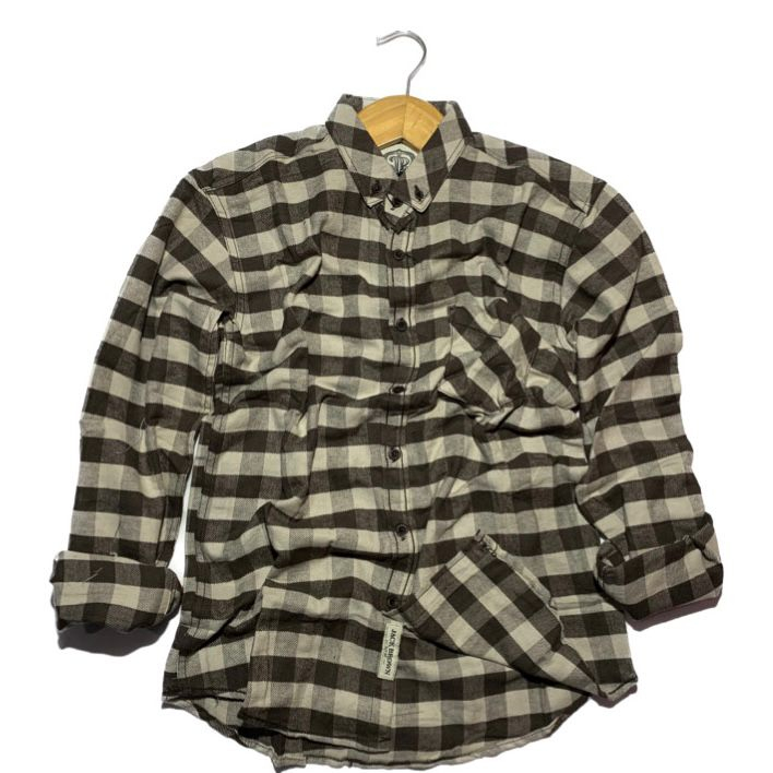 KEMEJA FLANEL JACK BROWN PREMIUM LENGAN PANJANG JB21