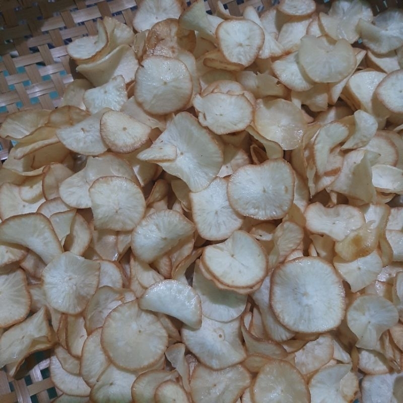 

Keripik singkong kripik singkong 250gr Asin/Gurih SELALU BARU