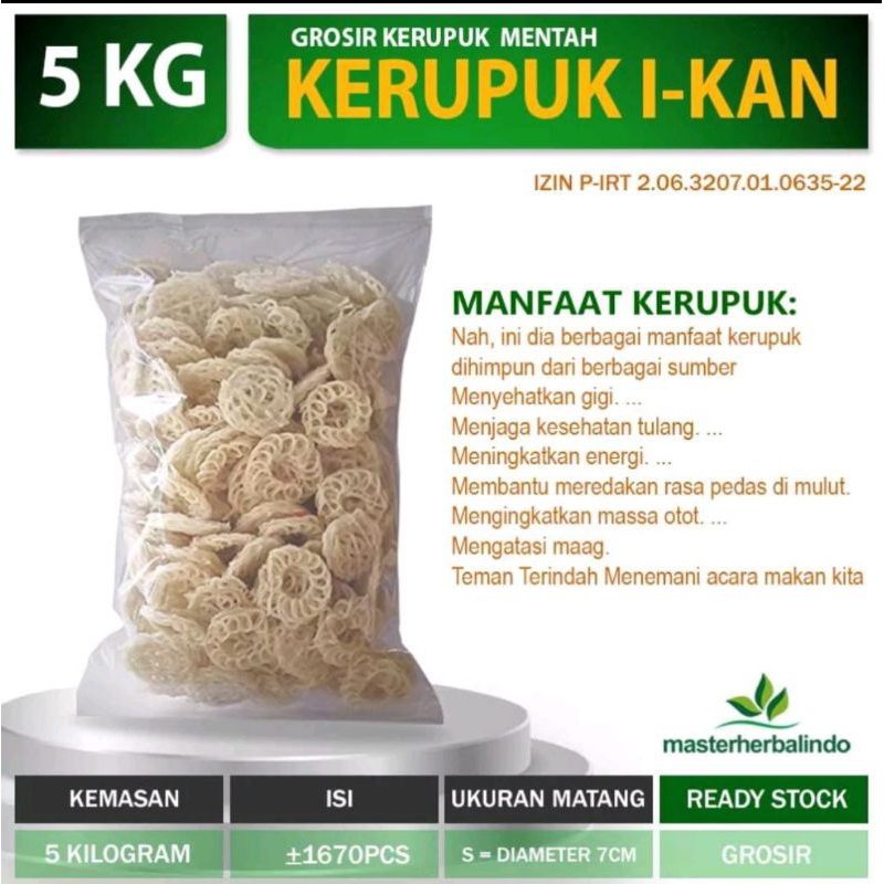 kerupuk Ikan kerupuk mentah garing 5kg