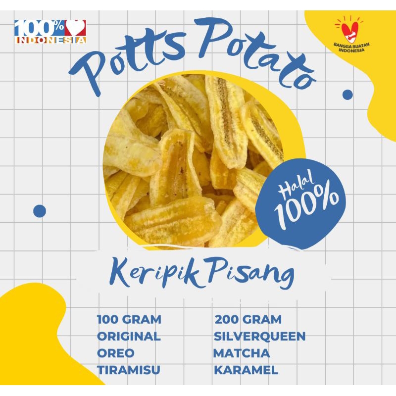 

Keripik Pisang Potts.potato 100 Gram