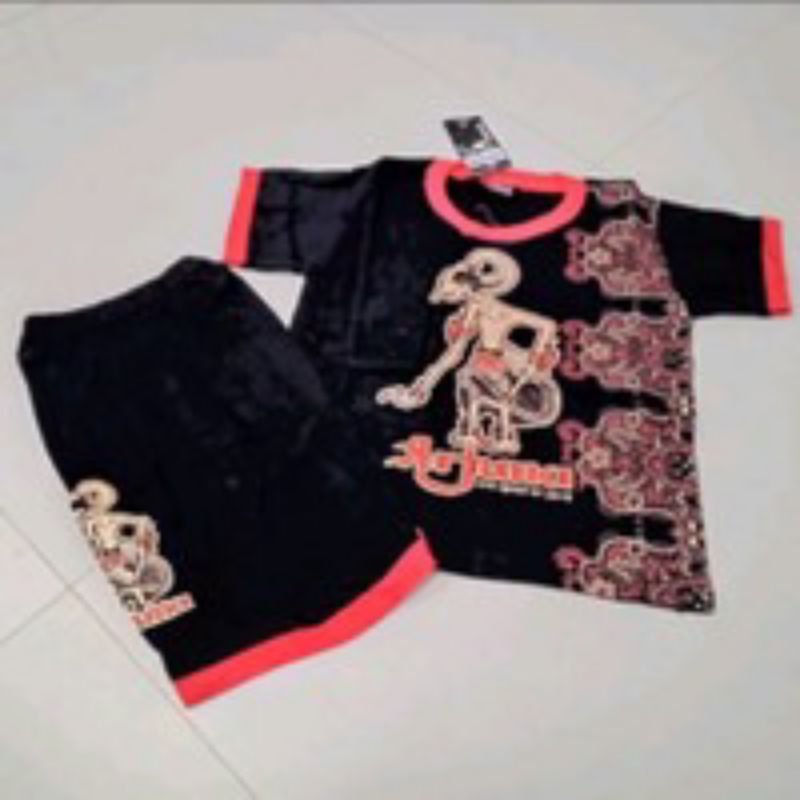 Setelan Baju Anak Motif Wayang