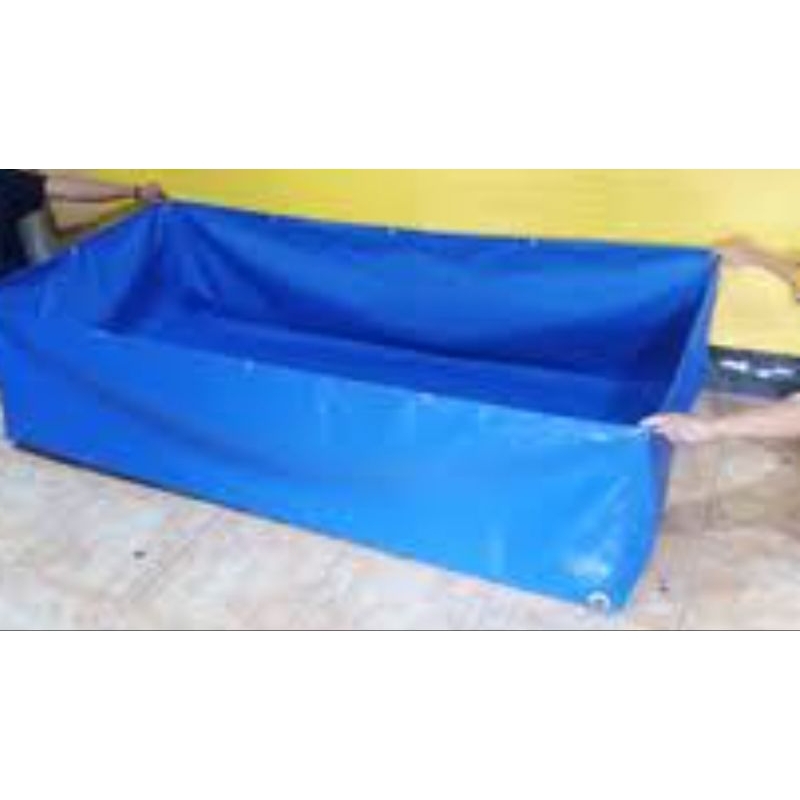 terpal kolam kotak ukuran 2x1x50 bahan semi karet Orchid