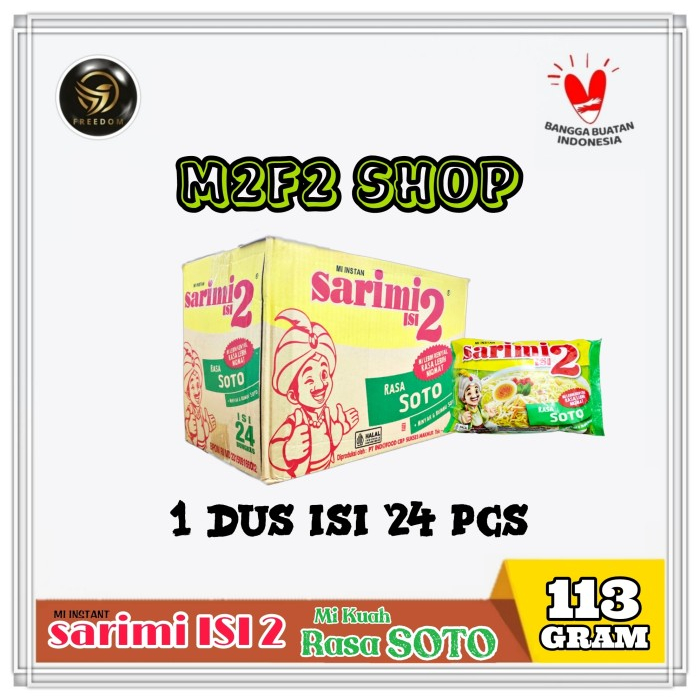 

Sarimi Mie Instant Kuah Isi 2 Rasa Soto | Bag - 113 gr (Kemasan Karton)