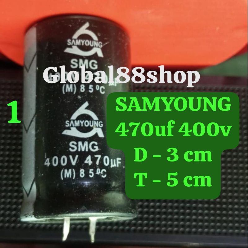 Elco Elko Eco 470uf 400 volt 470 uf 400v Samyoung