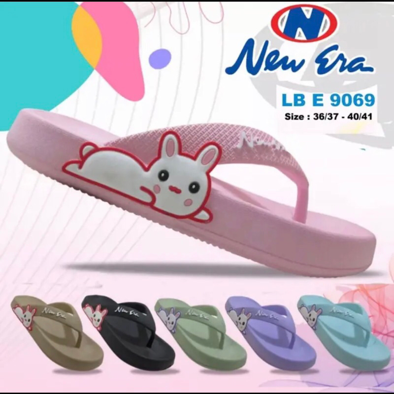 NEW ERA RABBIT/SANDAL JEPIT WANITA KEKINIAN KOREAN IMPORT