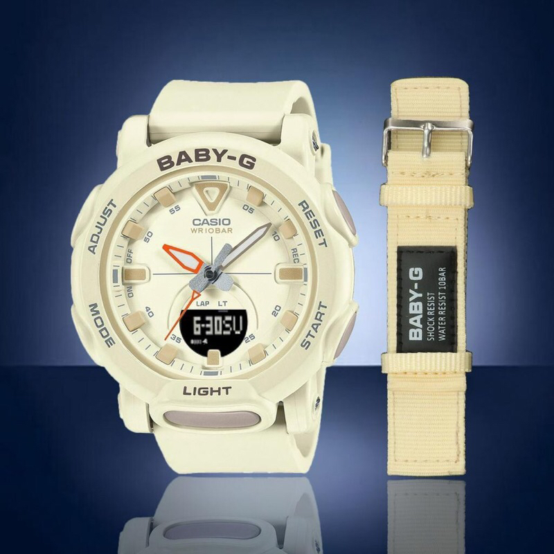 Terlaris Terbaru New Free box Free Tali Kanvs Jam Tangan Analog Cewek Wanita Casio Baby-G BGA-310Ca