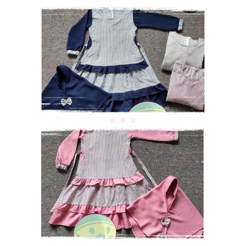 Gamis Muslim Anak Perempuan Pakaian Lucu