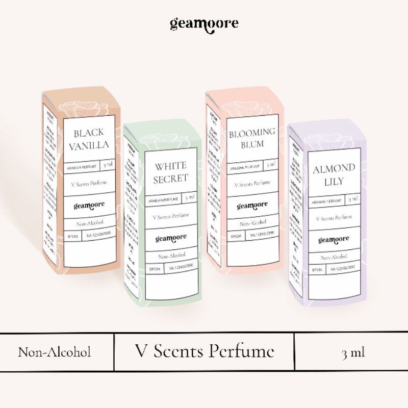 BPOM Geamoore V Scent Parfume | Vscent Perfume Geamoore | Parfum Kewanitaan Miss V