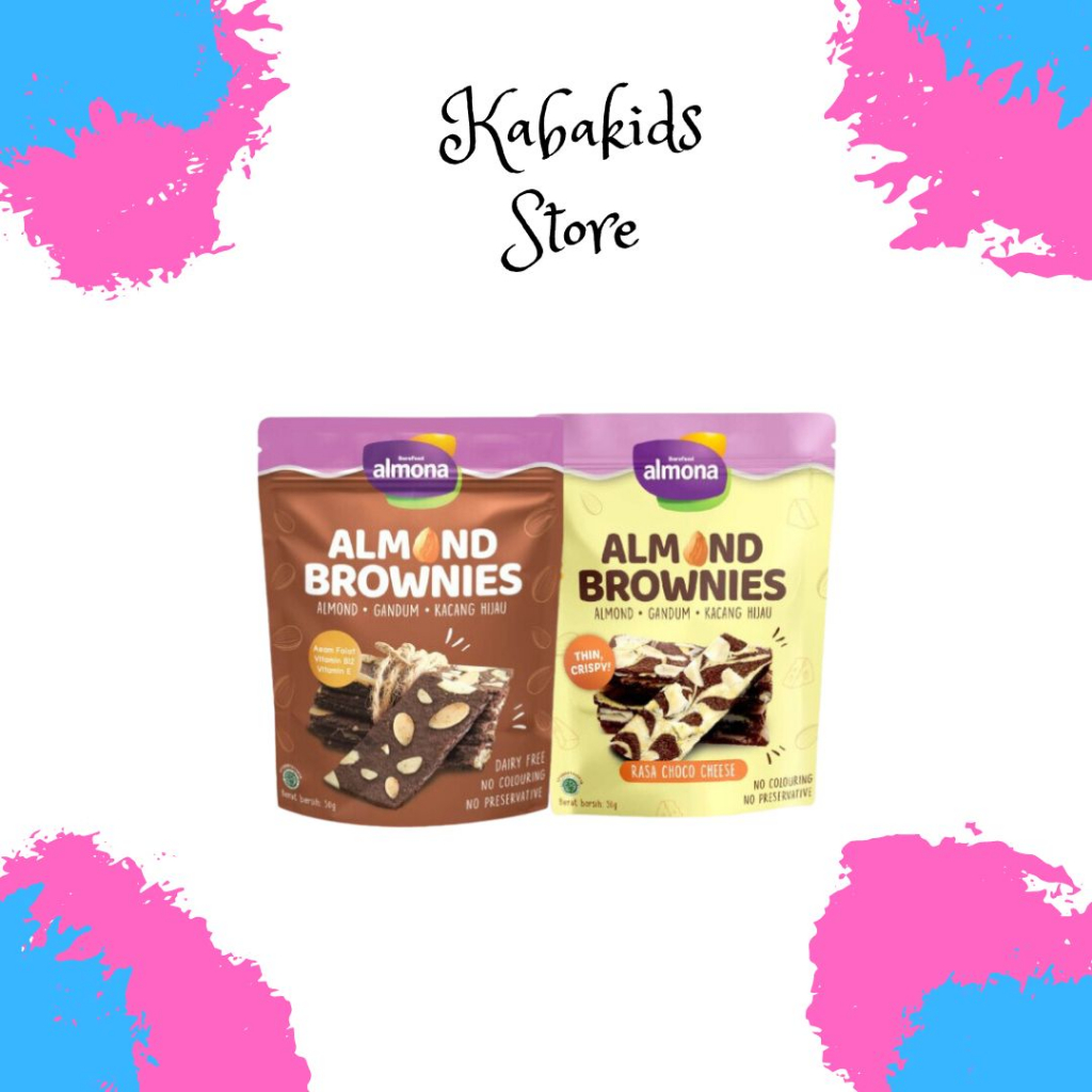 Almona Almond Brownies 50gr Snack Sehat - Kabakids Store