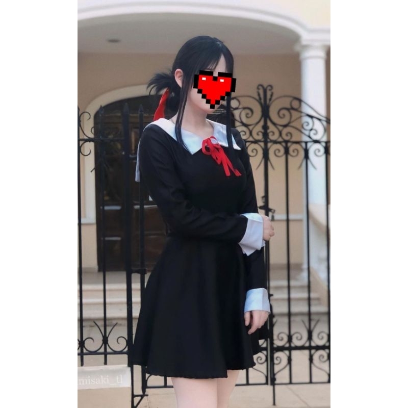fullset cosplay kaguya shinomiya love is war dengan wig seifuku