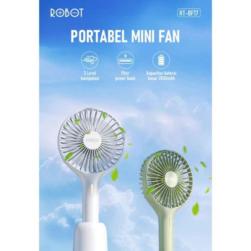 MINI FAN ROBOT RT-BF17 KIPAS ANGIN ORIGINAL