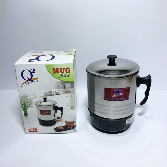 Q2 Mug Electric Mug Gelas Listrik Teko Listrik 13 Cm