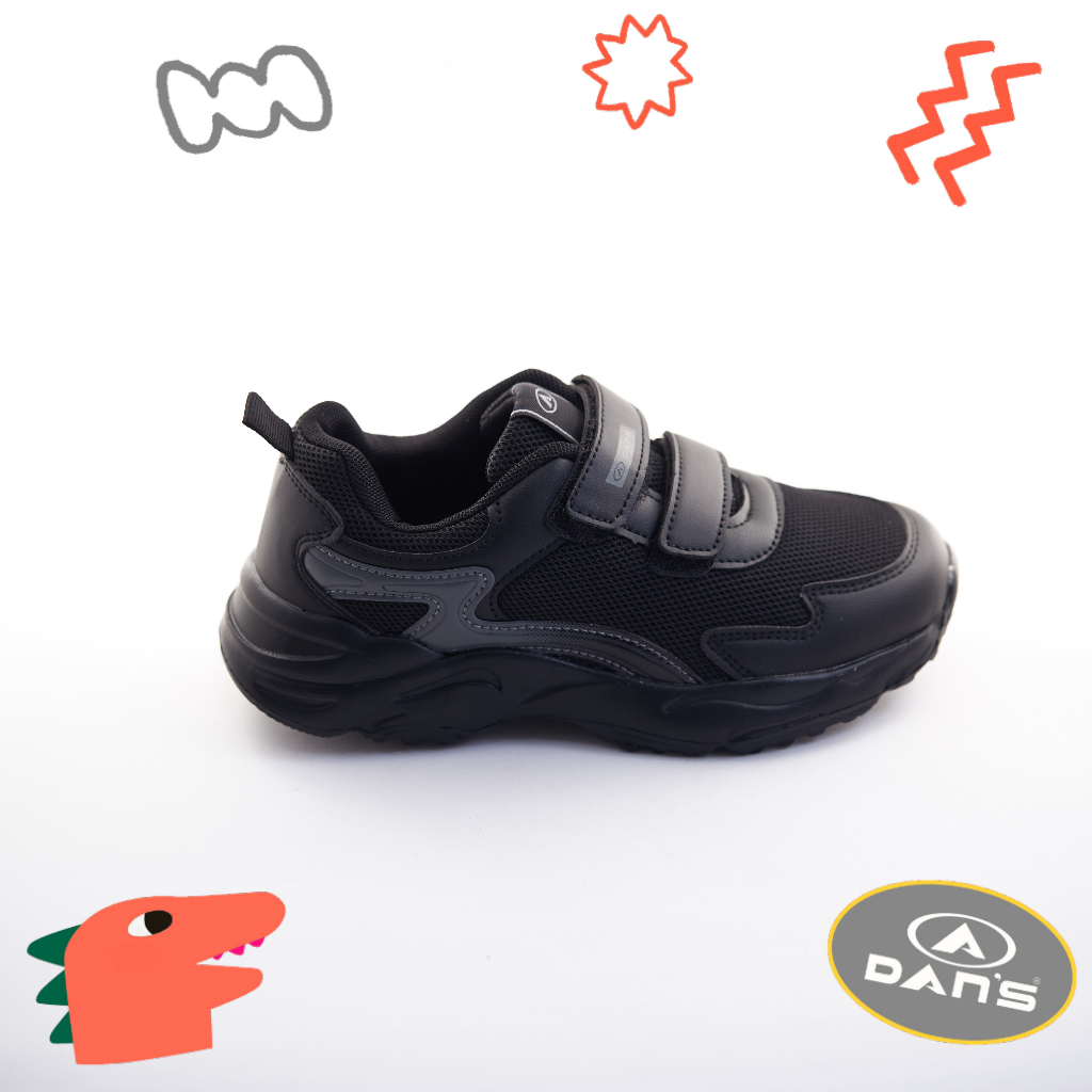 Dans Haizea Sepatu Sneakers Anak Perempuan - All Black