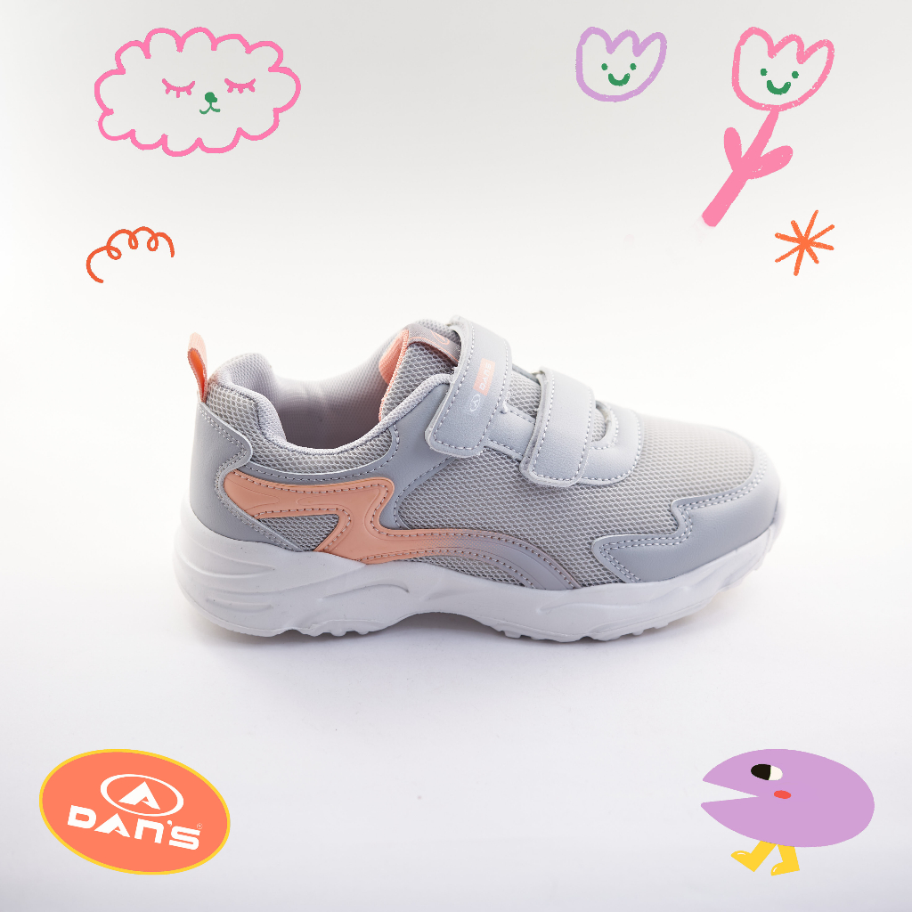 Dans Haizea Sepatu Sneakers Anak Perempuan - Grey