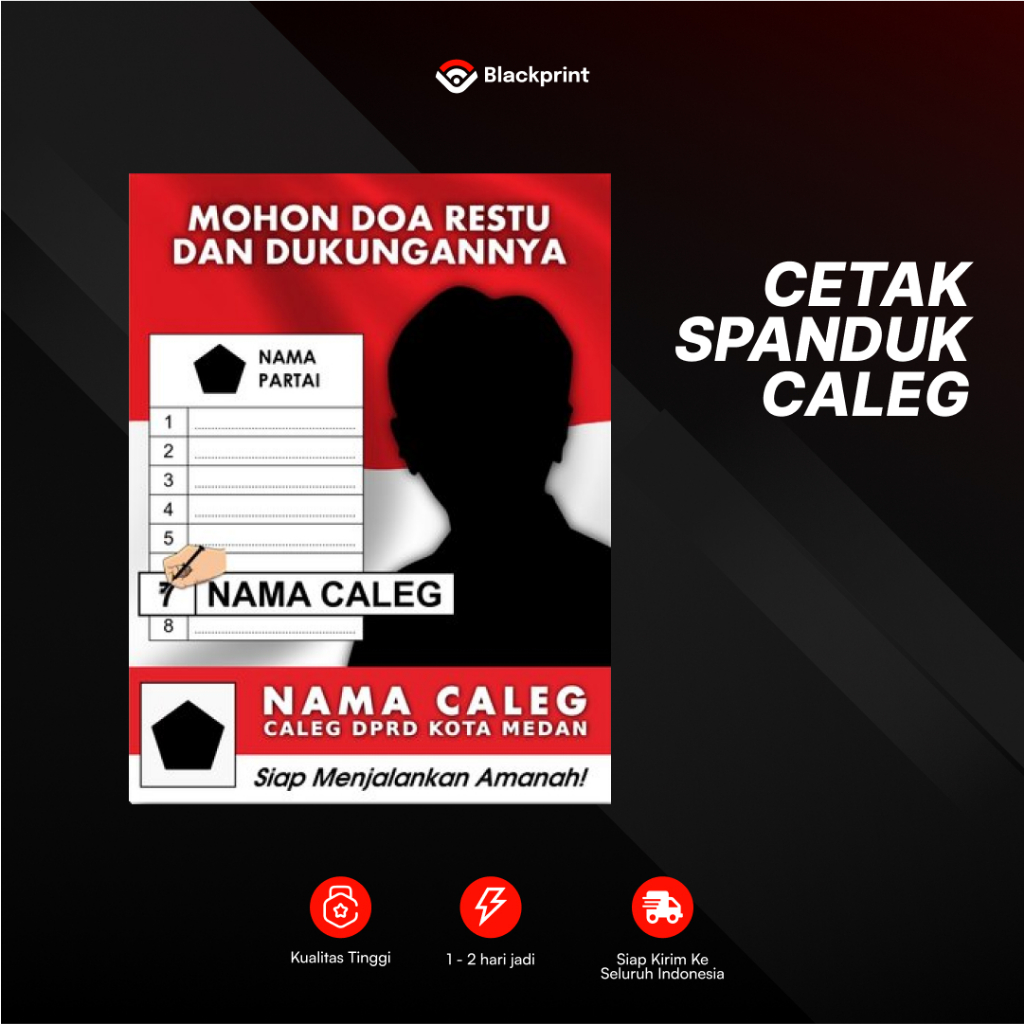 Spanduk Caleg/ Spanduk pemilu/ Banner Caleg
