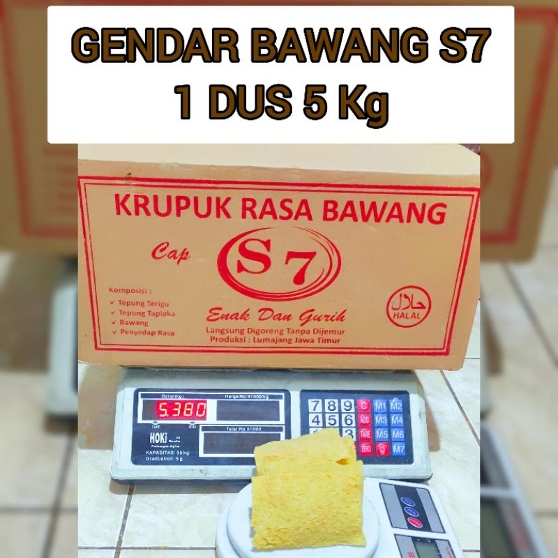 

Kerupuk Gendar Bawang S7 1 Dus 5 Kg