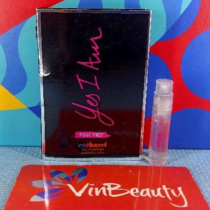 Vial Parfum OriginaL Yes I Am Pink First EDP 1.2 ml For Women Murah