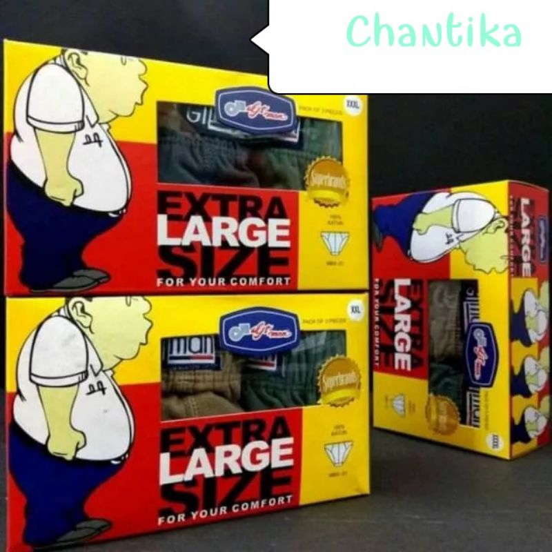 GTMAN Cd PRIA Katun BIG SIZE-EXTRA LARGE ORIGINAL