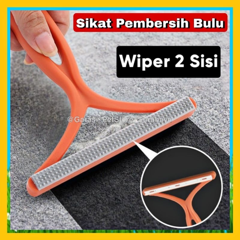 GPSS- Sikat Pembersih Bulu Kucing Anjing Dengan 2 Wipper Roller Pembersih Pakaian Kain Dari Bulu Hewan Alat Pembersih Bulu Hewan