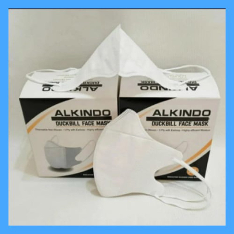 Masker Alkindo Duckbill Garis 3ply isi 50 pcs Facemask Murah Semarang