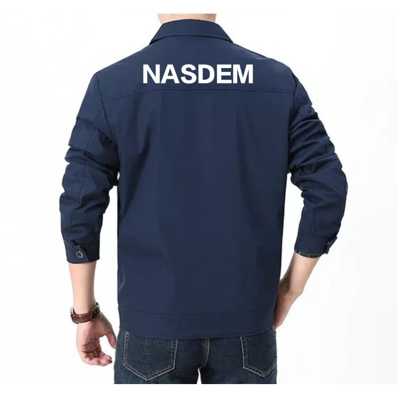 jaket partai nasdem/semi jas jaket partai nasdem terbaru