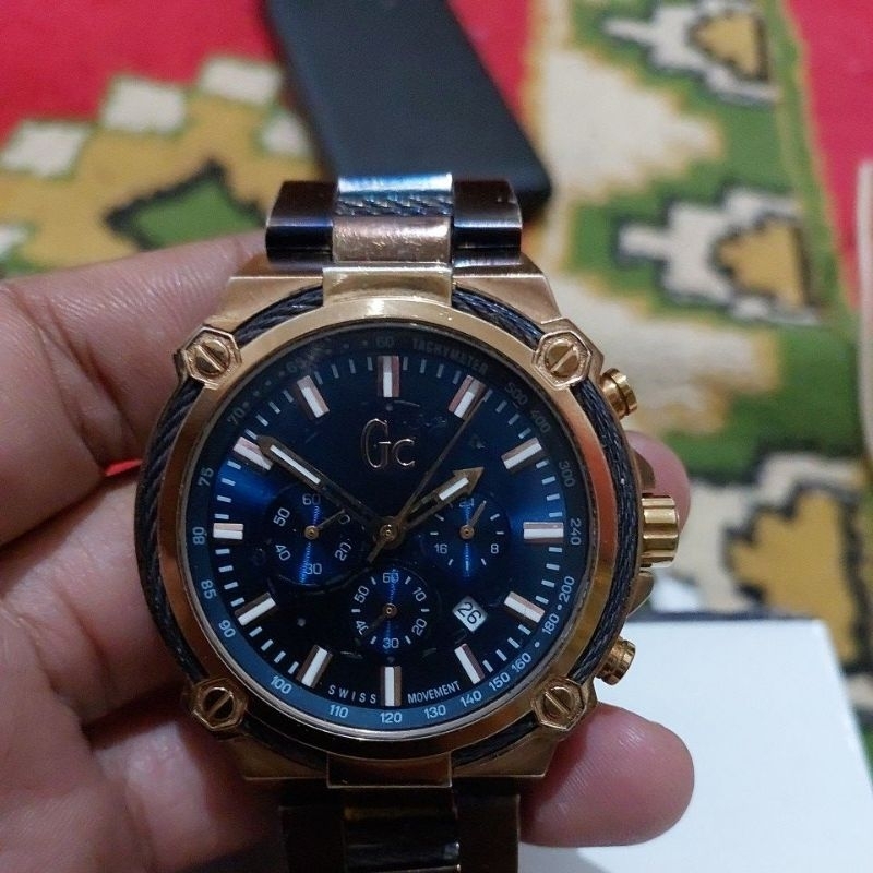 Jam Tangan Chronograph Gc Guess Collection preloved second bekas