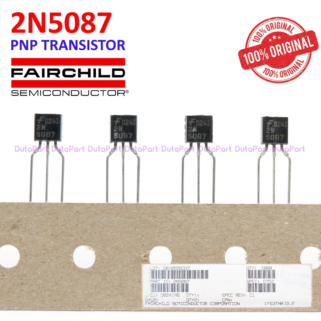 2N5087 ORIGINAL FAIRCHILD SEMICONDUCTOR PNP Transistor 2N 5087 TO-92