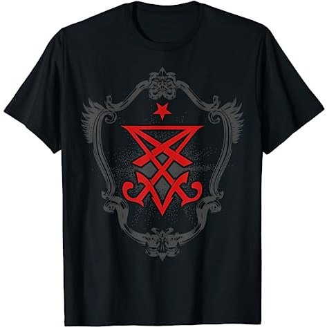 BAJU KAOS Lucifer Sigil Devil Satanist T-Shirt
