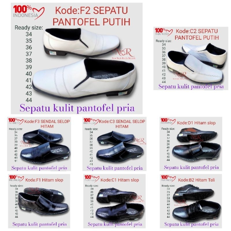 Sepatu PDH Pantofel kulit satpam security polri tni Laki laki  pria/Sepatu Vantofel  sekolah Pondok/Sepatu anak pondok kulit cowok/Sepatu Fantofel Kerja Hitam Formal Dinas Resmi ukuran 33 34 35 36 37 38 39 40 41 42 43 44