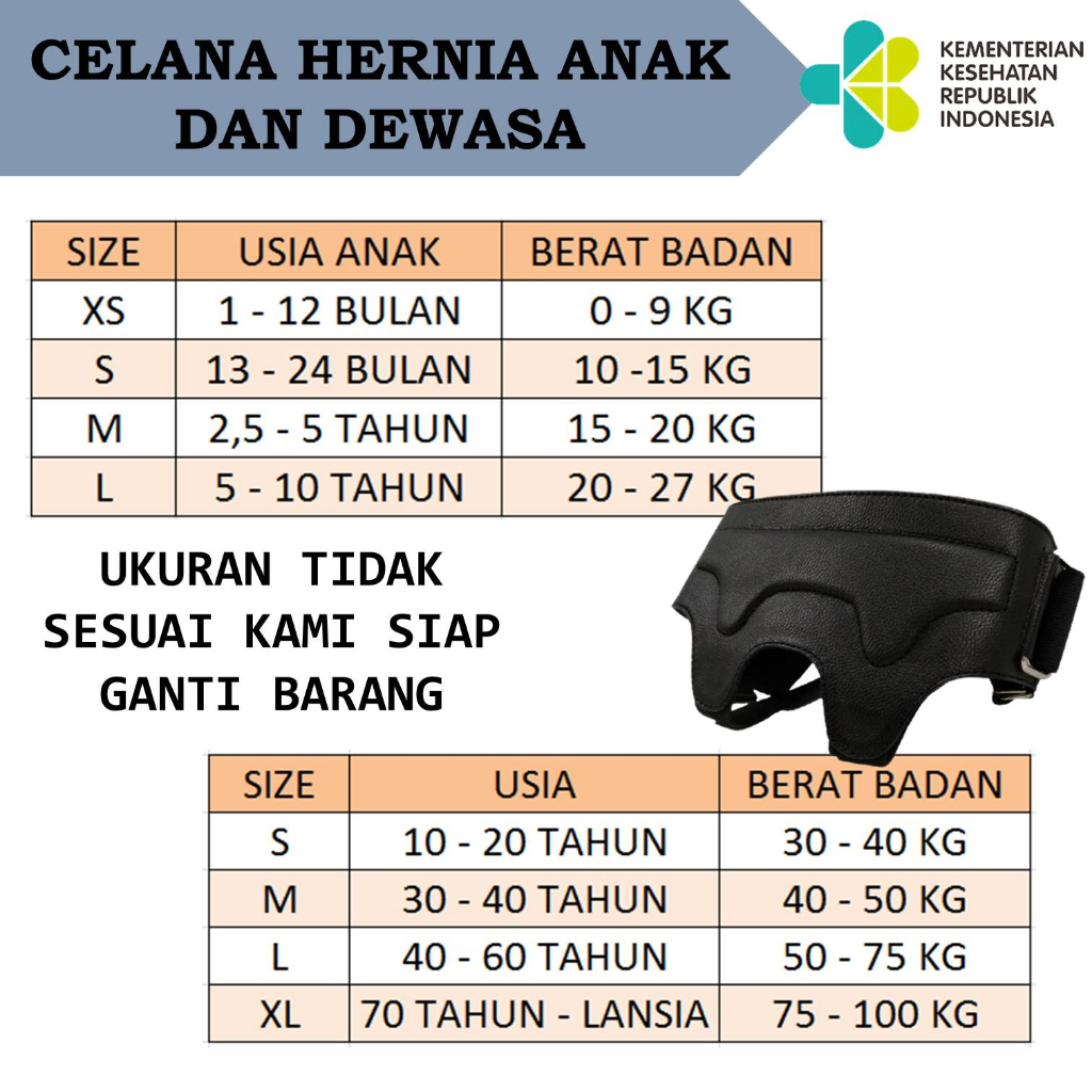 Celama hernia pria dewasa anak laki alat terapi penyembuhan turun berok tanpa operasi - murah