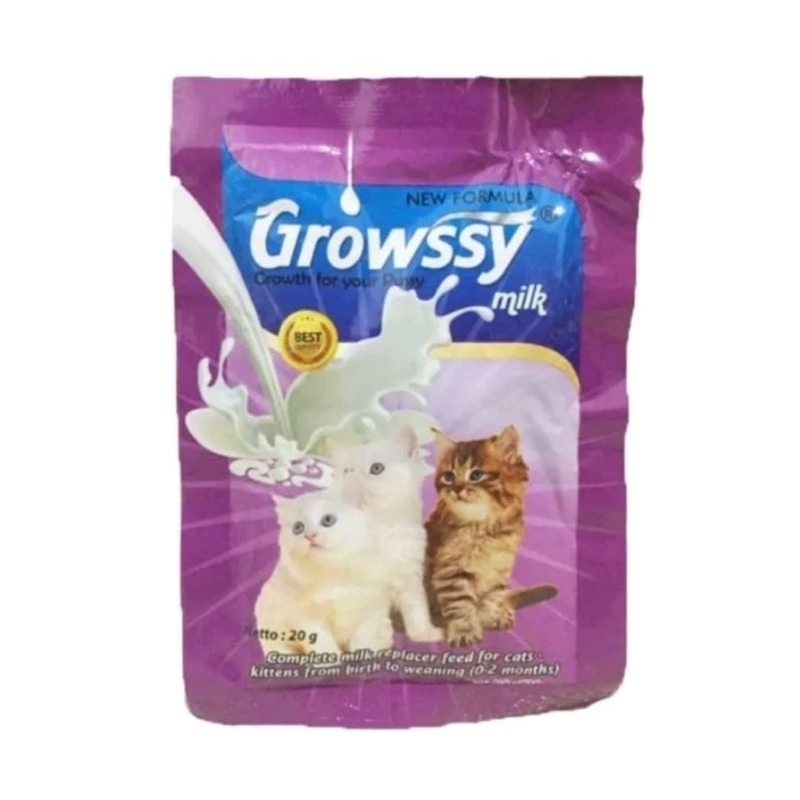 GROWSSY KUCING 1 SACHET - Susu Anak Kucing Kitten Cat Milk 20gr 20 gr 20gram