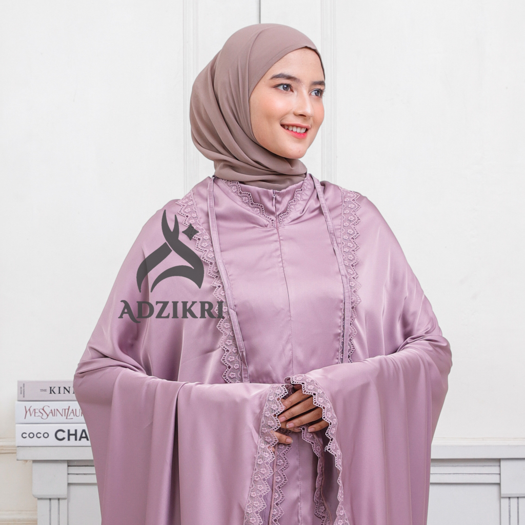 ADZIKRI - Mukena Dewasa Premium Armani Silk 2in1 Aleesha