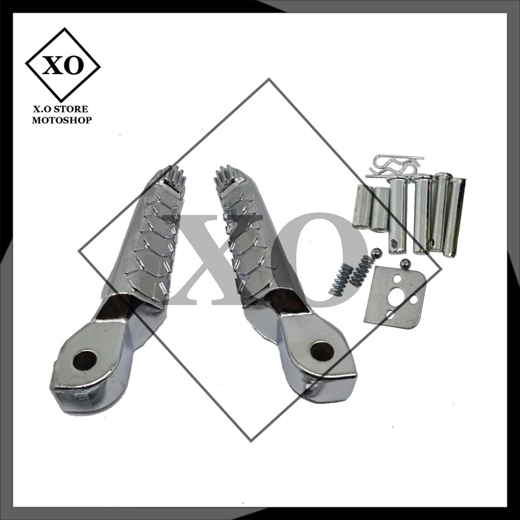 Step belakang chrome mufac universal mio beat scoopy vario footstep belakang footstep mufac chrome