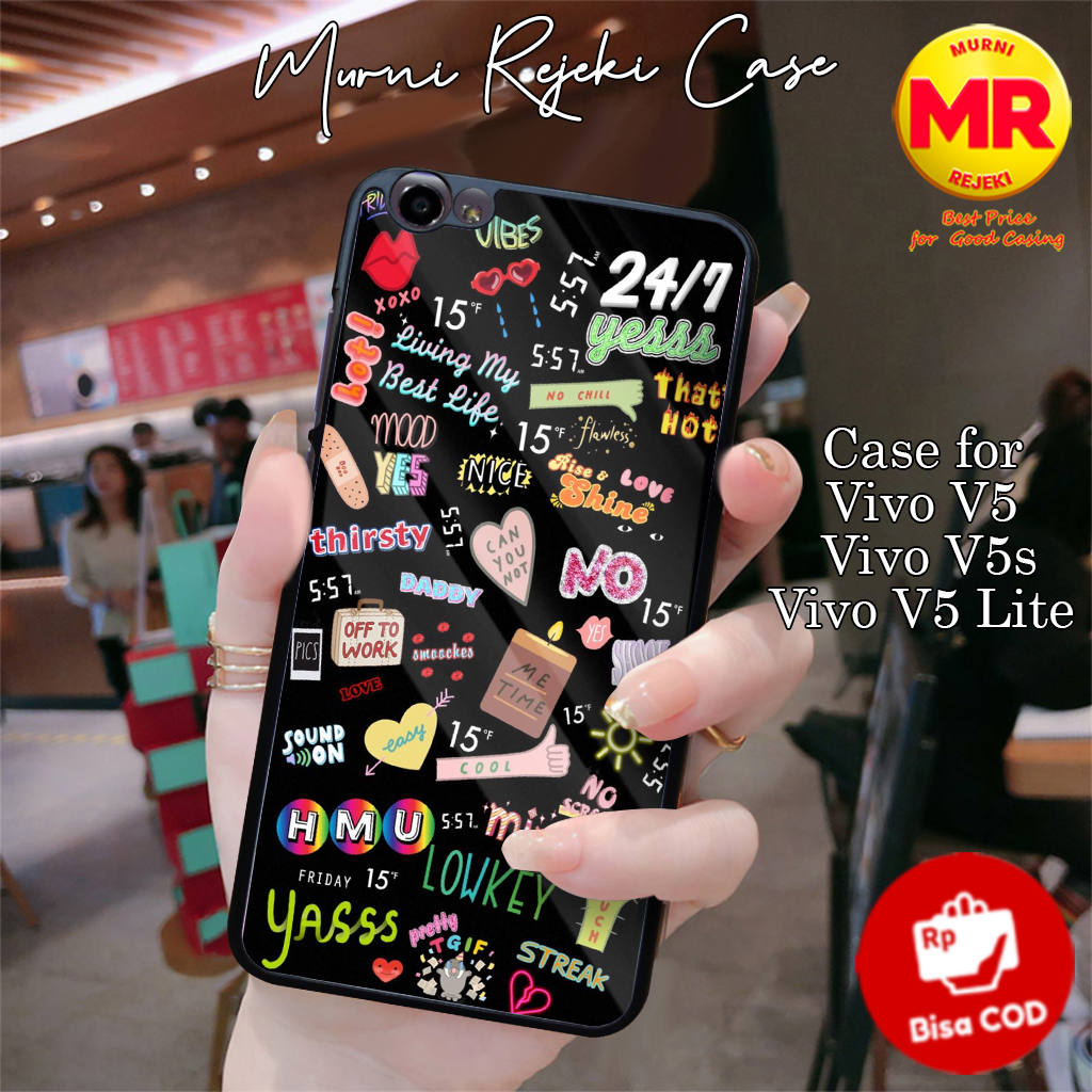 Casing Hp Vivo V5 V5s V5 Lite Case Vivo V5 Lite STIKERSAESTHECase Keren Casing Vivo Case Anime Softc