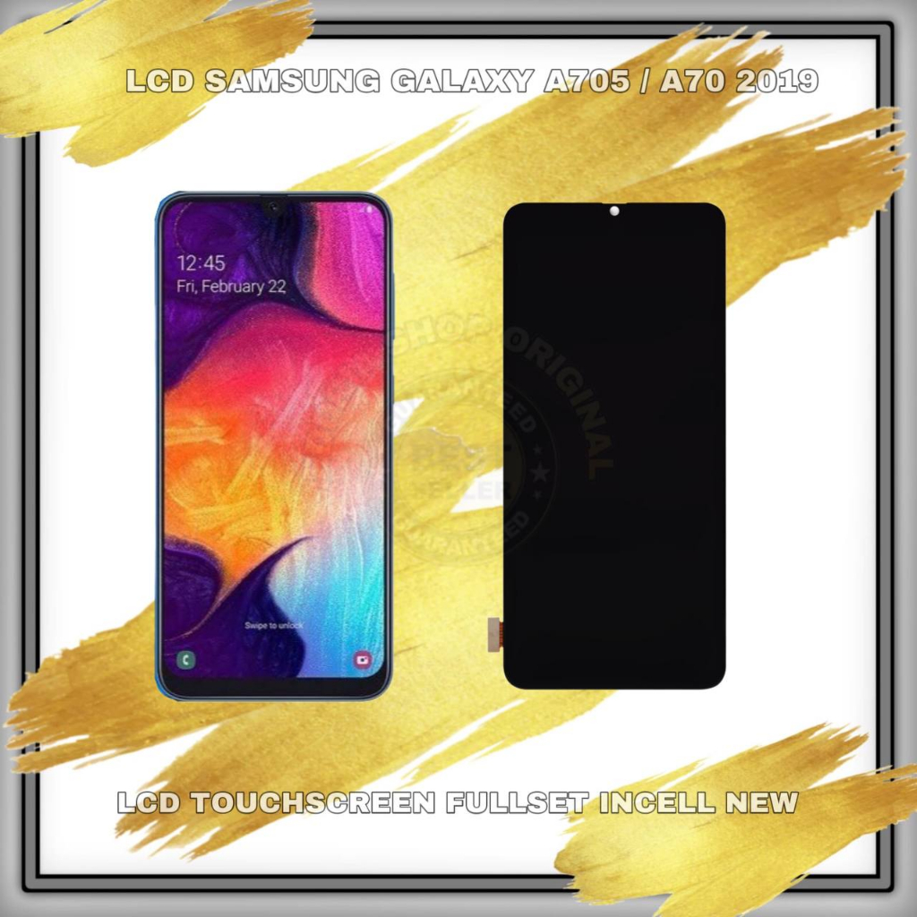 LCd Touchscreen SAMSUNG Galaxy A705 / A70 2019 Black Original Incell New