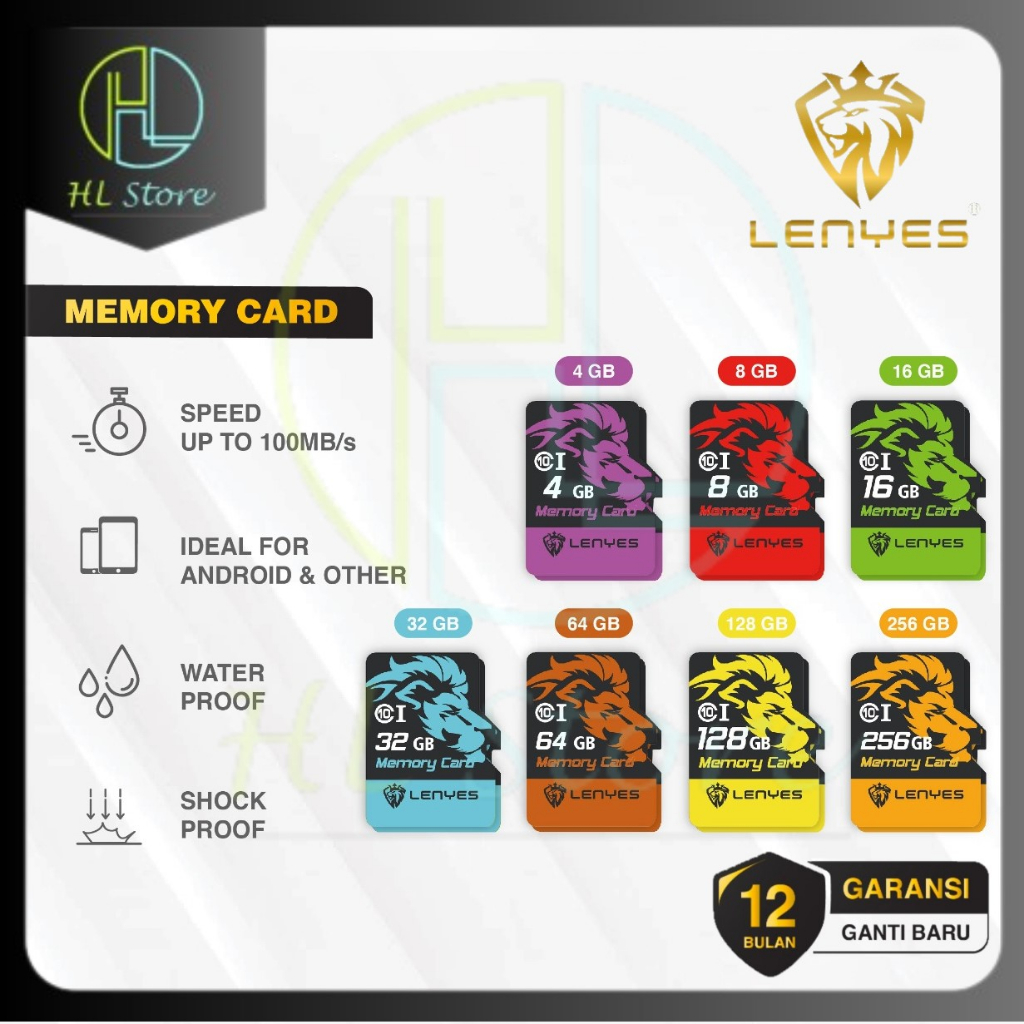 Memory Micro SD Card 4GB/8GB/16GB/32GB/64GB/128GB LENYES High Speed Up 90mb/s
