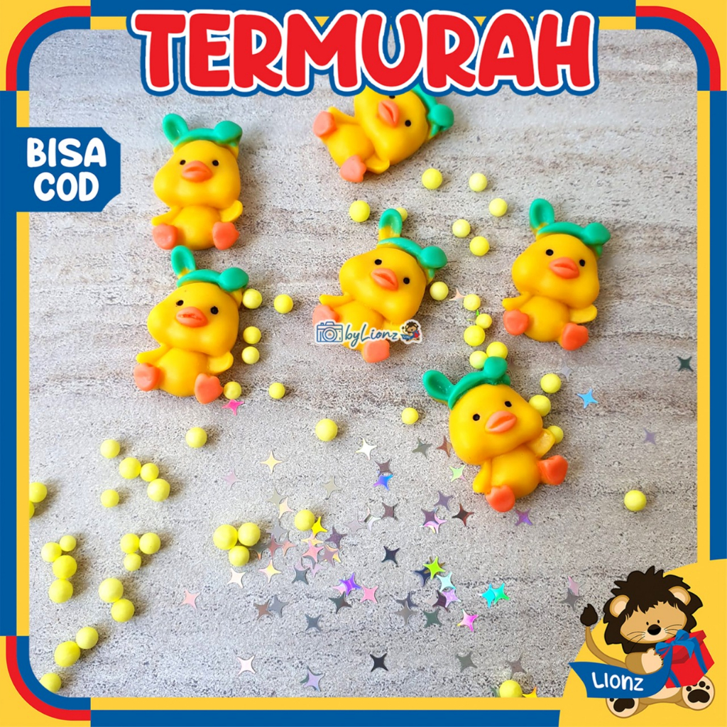 Slime pinky duck / slime bebek / slime original dengan packing bebek unik by kado.idn