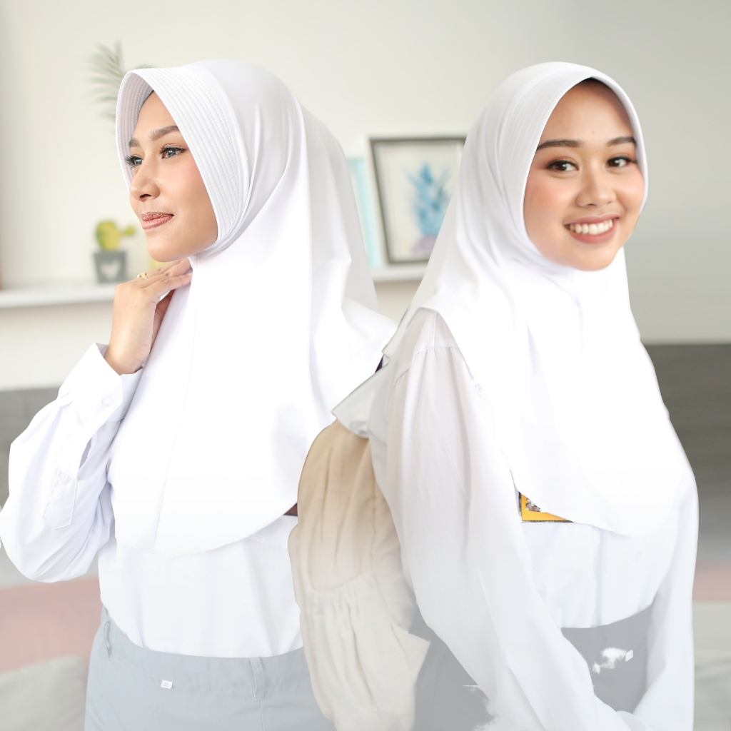 Hijab Instan Bergo Sekolah / Kerudung Sekolah Anak SD SMP SMA